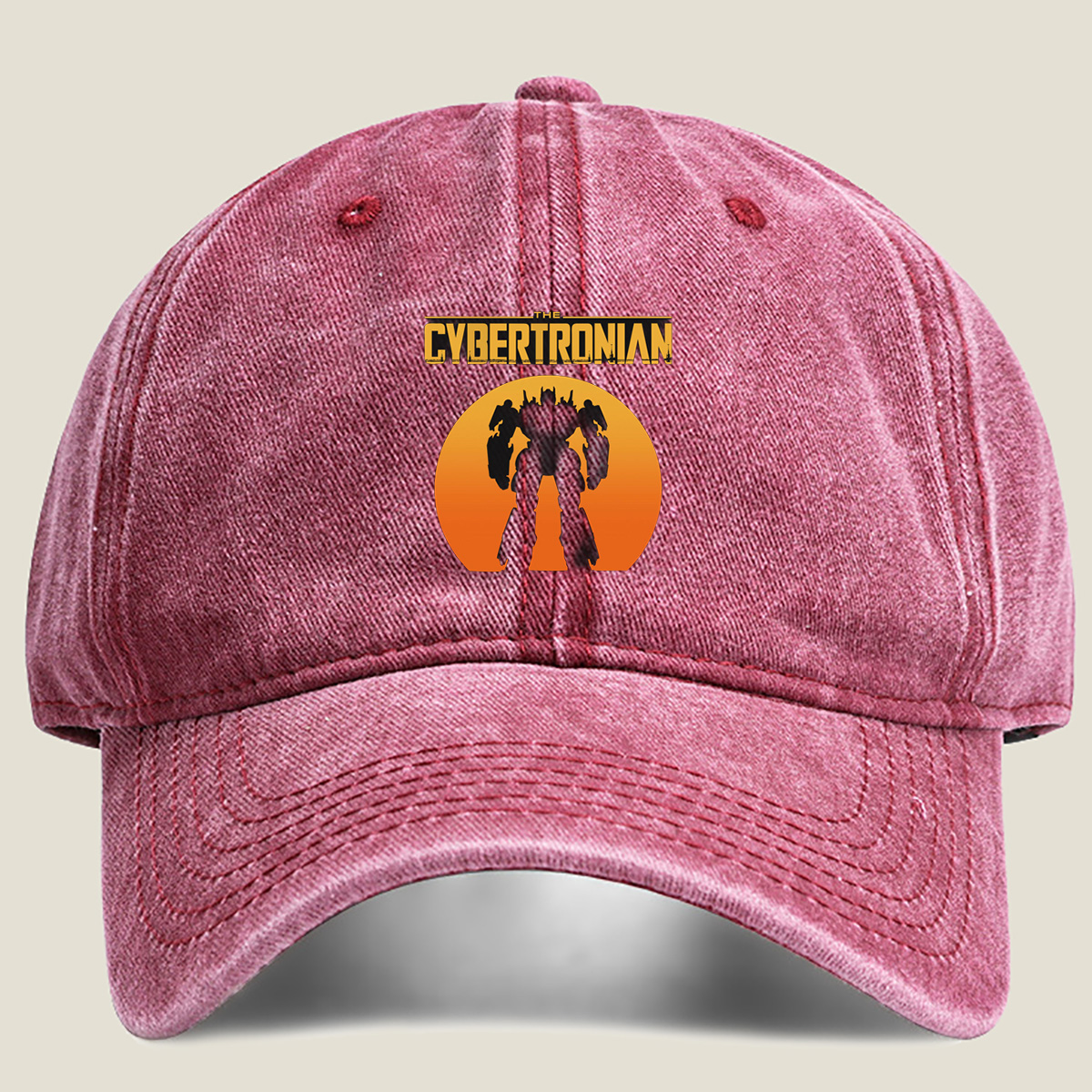 The Cybertronian: Optimus Prime Silhouette - Washed Denim - Baseball Cap
