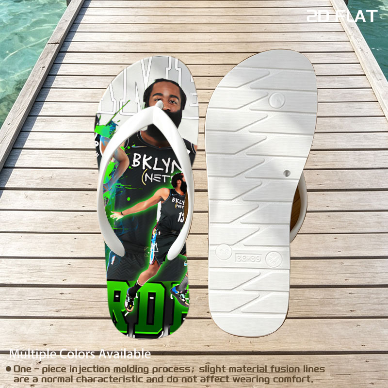 James Harden in Brooklyn Nets Jersey, Dynamic Basketball Action Pose -  flip-flops