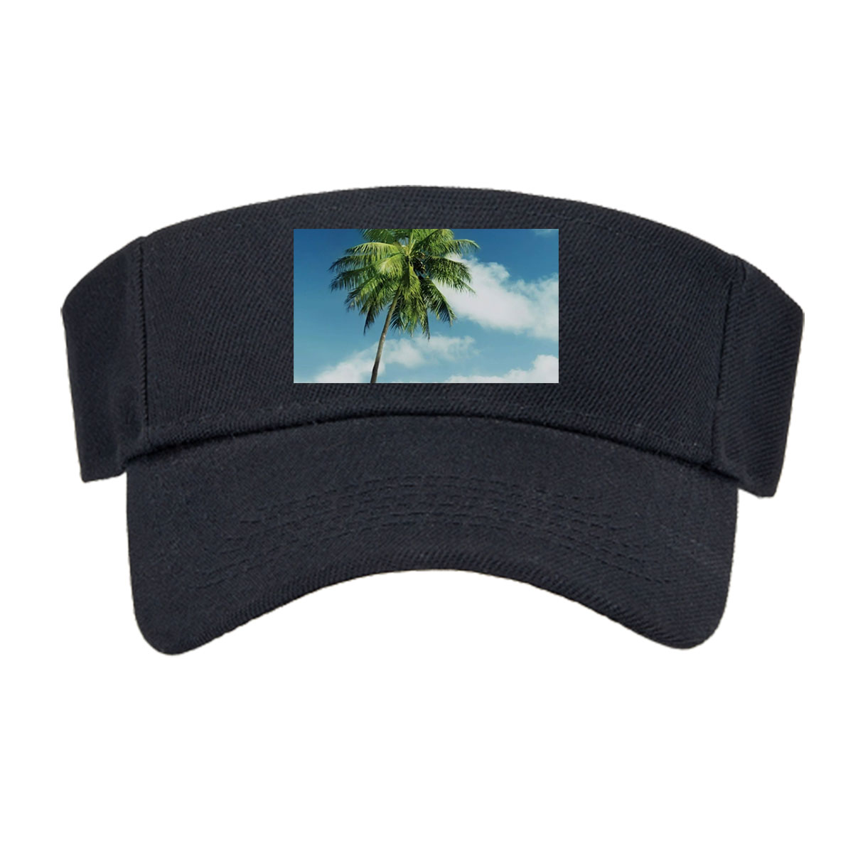 Solo Palm Tree by the Ocean Road -  Visor cap