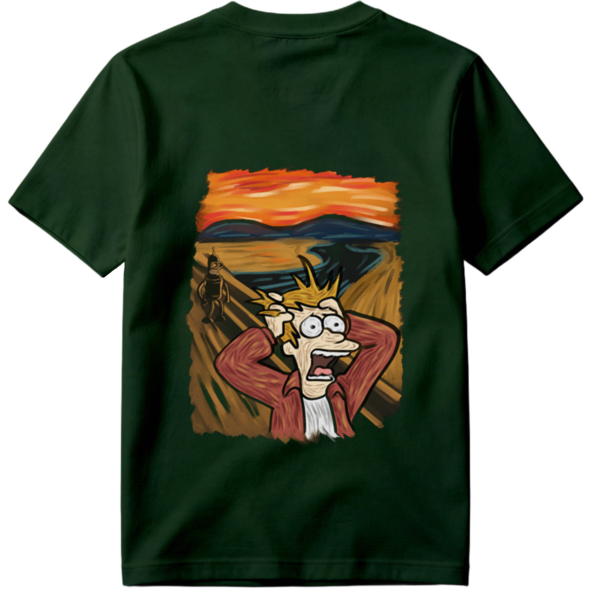 Futurama: Fry and Bender in the Desert Sunset - Tee