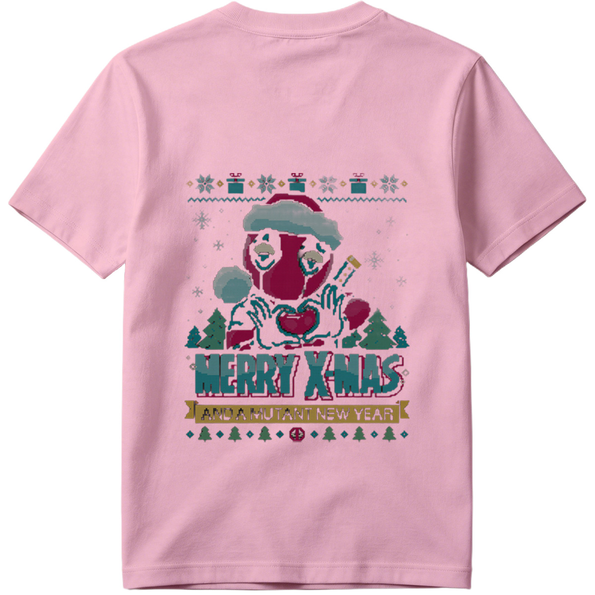 Deadpool Christmas Sweater: Merry X-Mas and a Mutant New Year - Tee