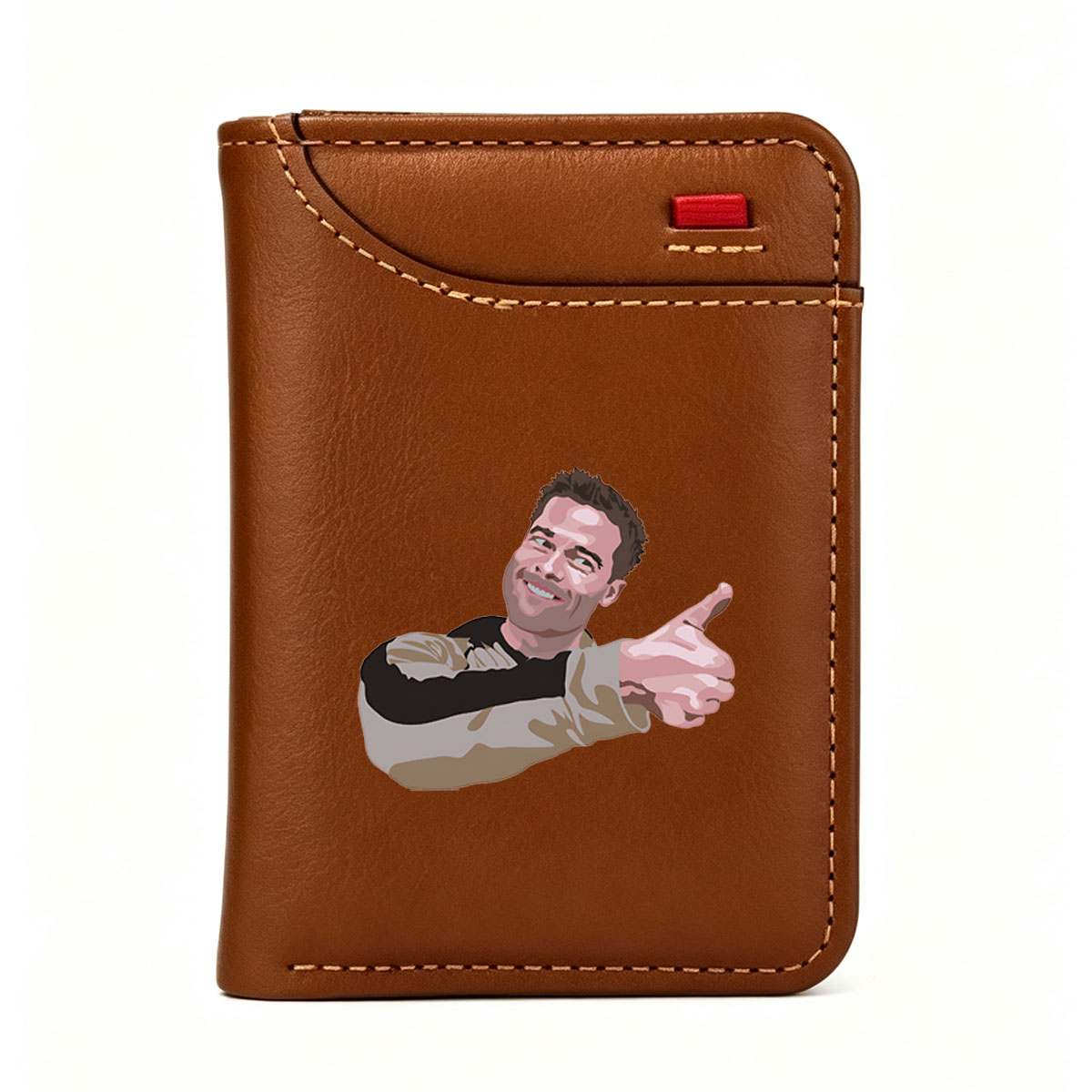 Ryan Reynolds pointing with a smile - Vertical Style Wallet