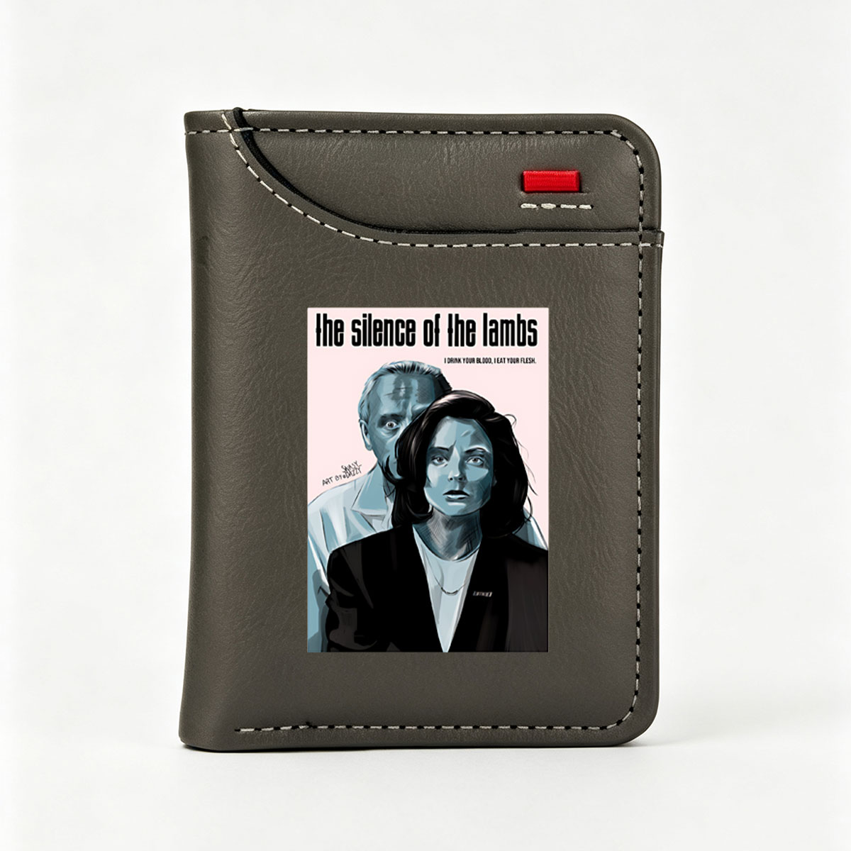 The Silence of the Lambs: Clarice Starling and Hannibal Lecter, Art by @Dazzy - Vertical Style Wallet