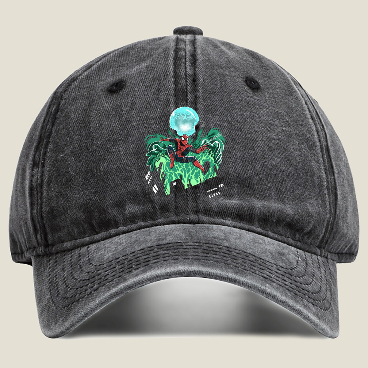 Spider-Man: Moonlit Swing - Washed Denim - Baseball Cap