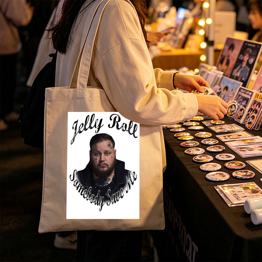 Jelly Roll in a Powerful Portrait with Tattoos and Intense Gaze for 