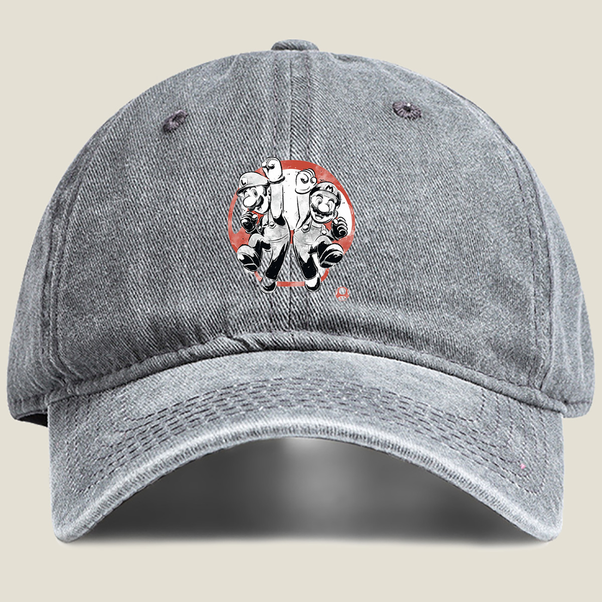 Mario and Luigi: Dynamic Duo - Washed Denim - Baseball Cap