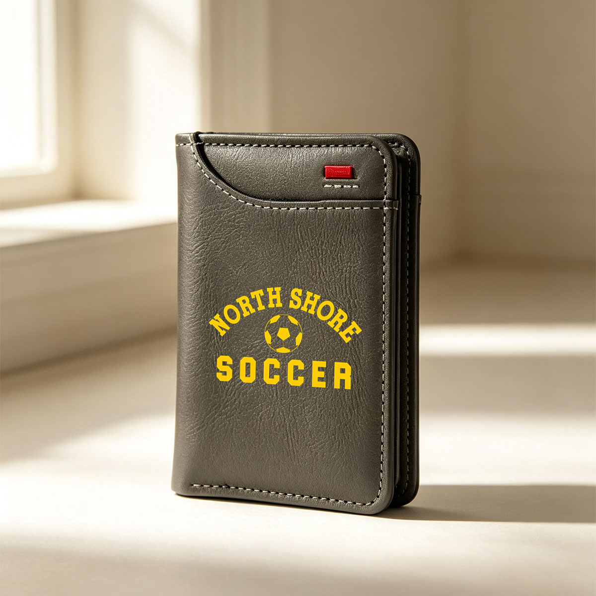 North Shore Soccer Team Logo - Vertical Style Wallet