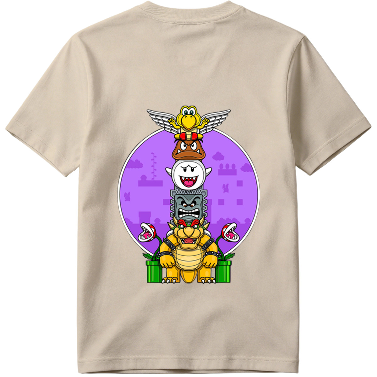 Super Mario - Bowser, Koopalings, and Enemies Stack - Tee