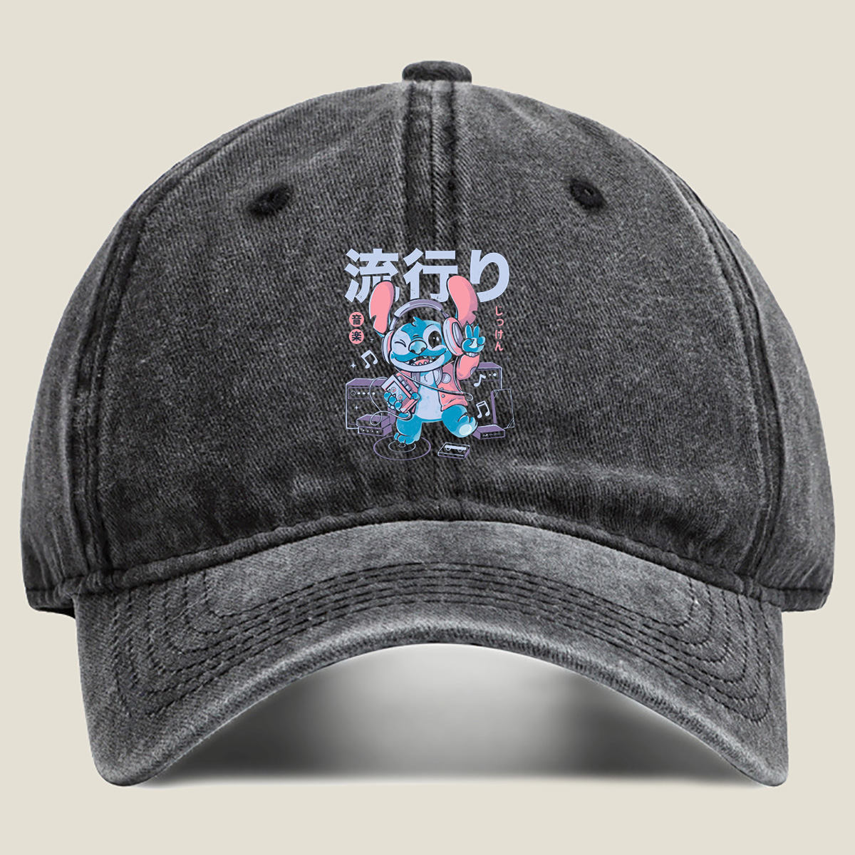 Stitch Music Party - Washed Denim - Baseball Cap