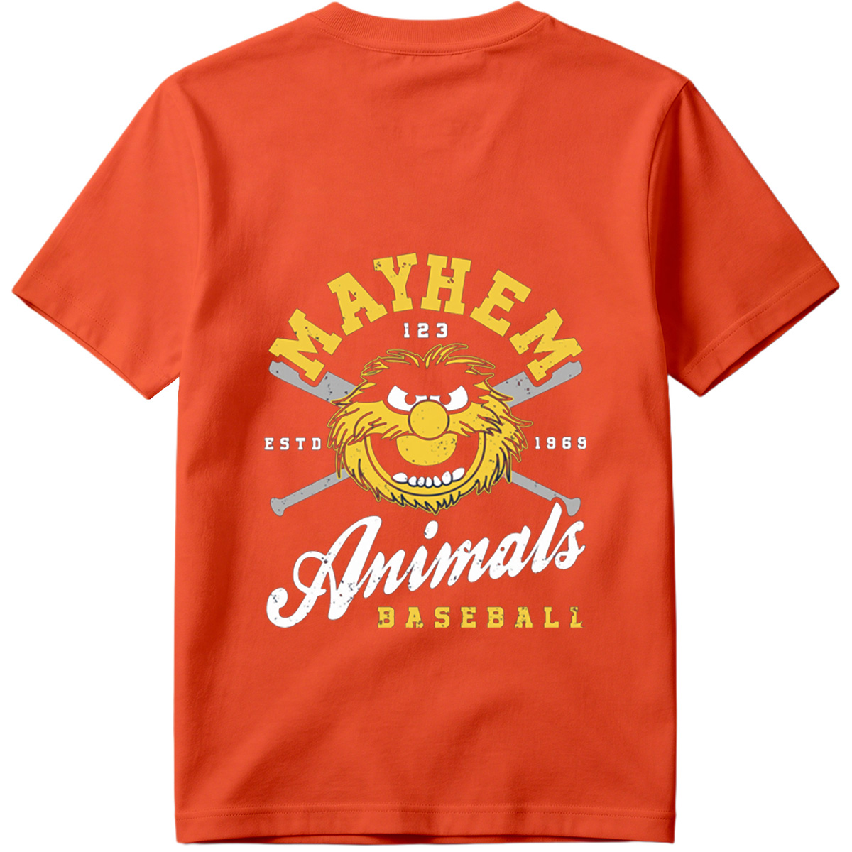 Muppets Animal Mayhem Baseball Logo - Tee