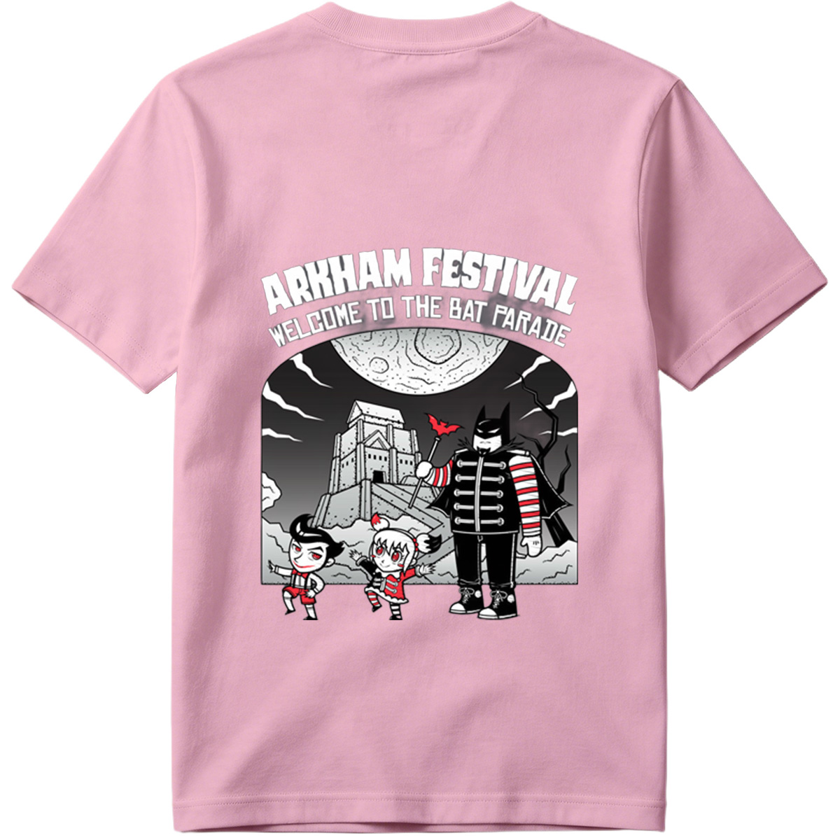 Arkham Festival: Batman, Harley Quinn, and The Joker in the Bat Parade - Tee