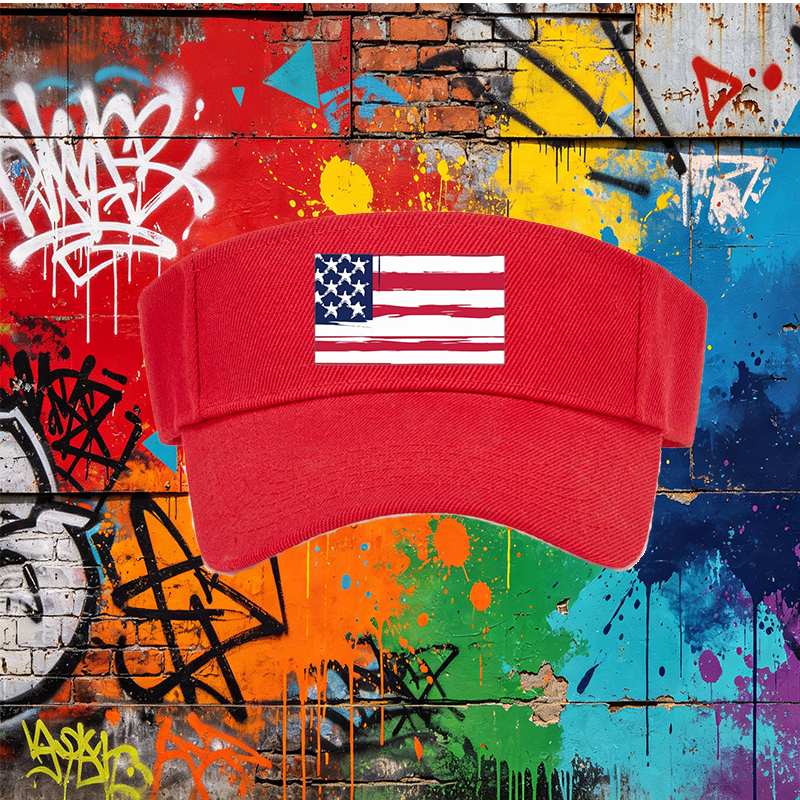 Unisex Classic Mesh Hat with American Flag Print - Lightweight Breathable Sun Protection Cap for Outdoor Activities, Ideal for Adults Seeking Patriotic Style and Comfort in Summer, Beach, Travel, and Casual Wear