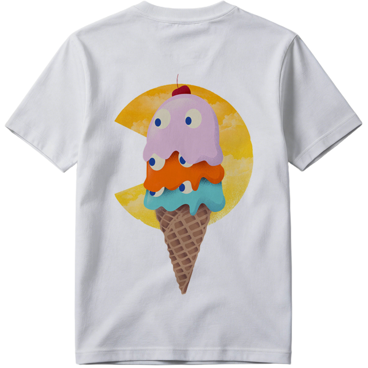 Pac-Man Ice Cream Cone - Tee