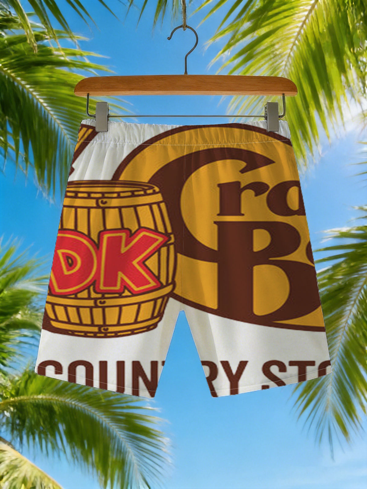 Cranky Barrel DK Country Store Featuring Donkey Kong -  Beach shorts