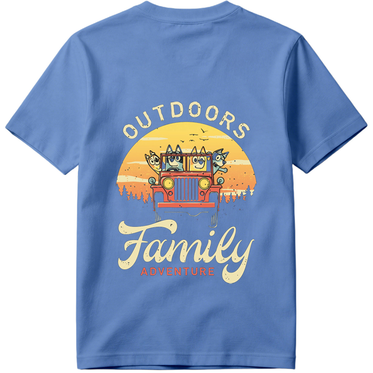 Bluey Family Outdoors Adventure - Tee