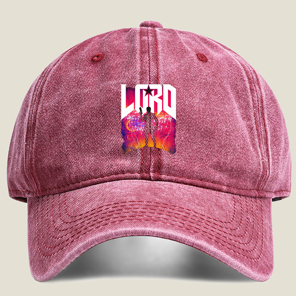 LORD: The Silhouette of Power - Washed Denim - Baseball Cap