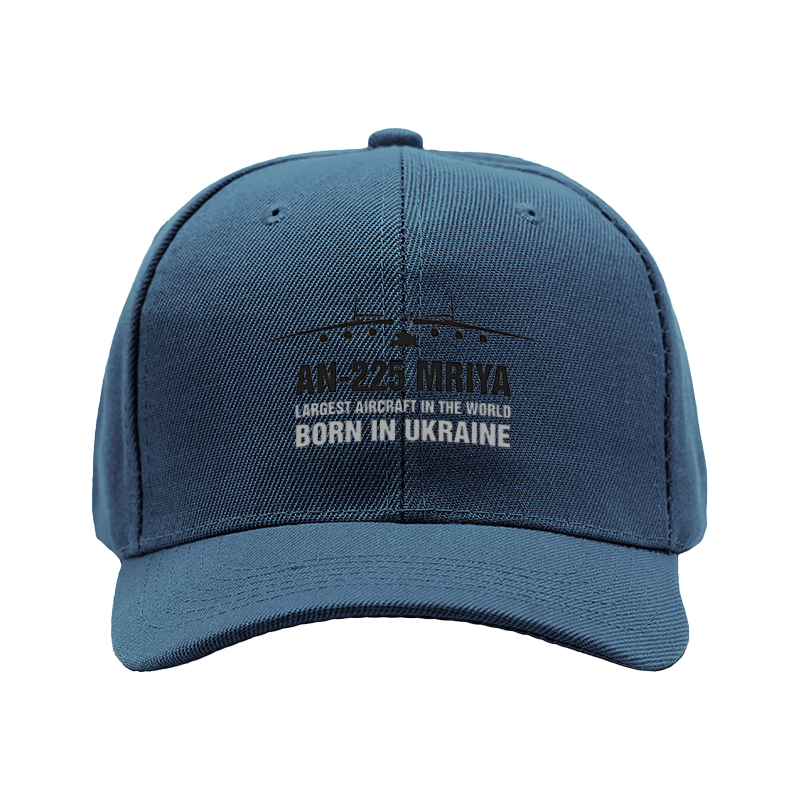 1pc New Baseball Cap AN-225 Mriya Largest Aircraft in the World Born in Ukraine Print Unisex Adjustable Hat for Outdoor Travel Aviation Enthusiasts and Adults