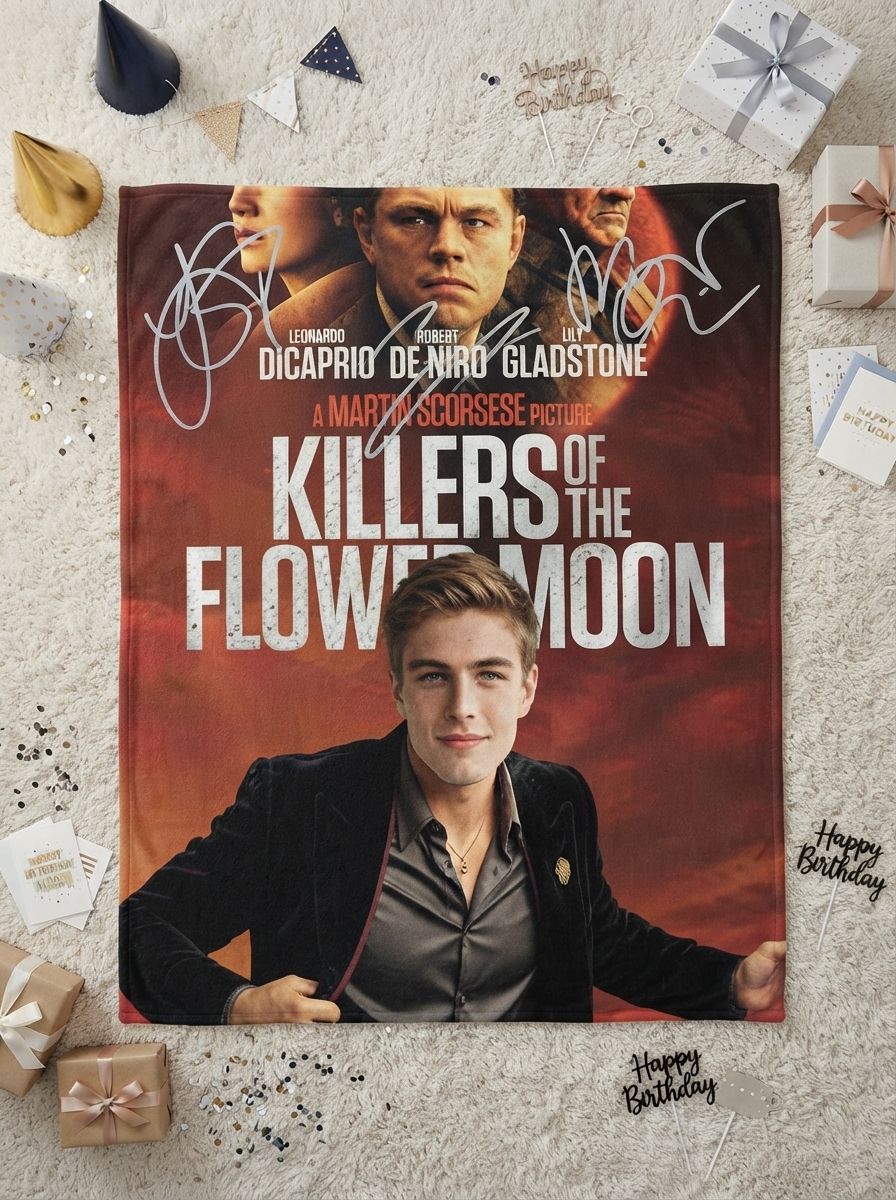 Custom Photo Face Flannel Blanket Personalized Movie Poster Throw Ultra Soft Anti-Pilling Cozy Bed Sofa Fleece Blanket