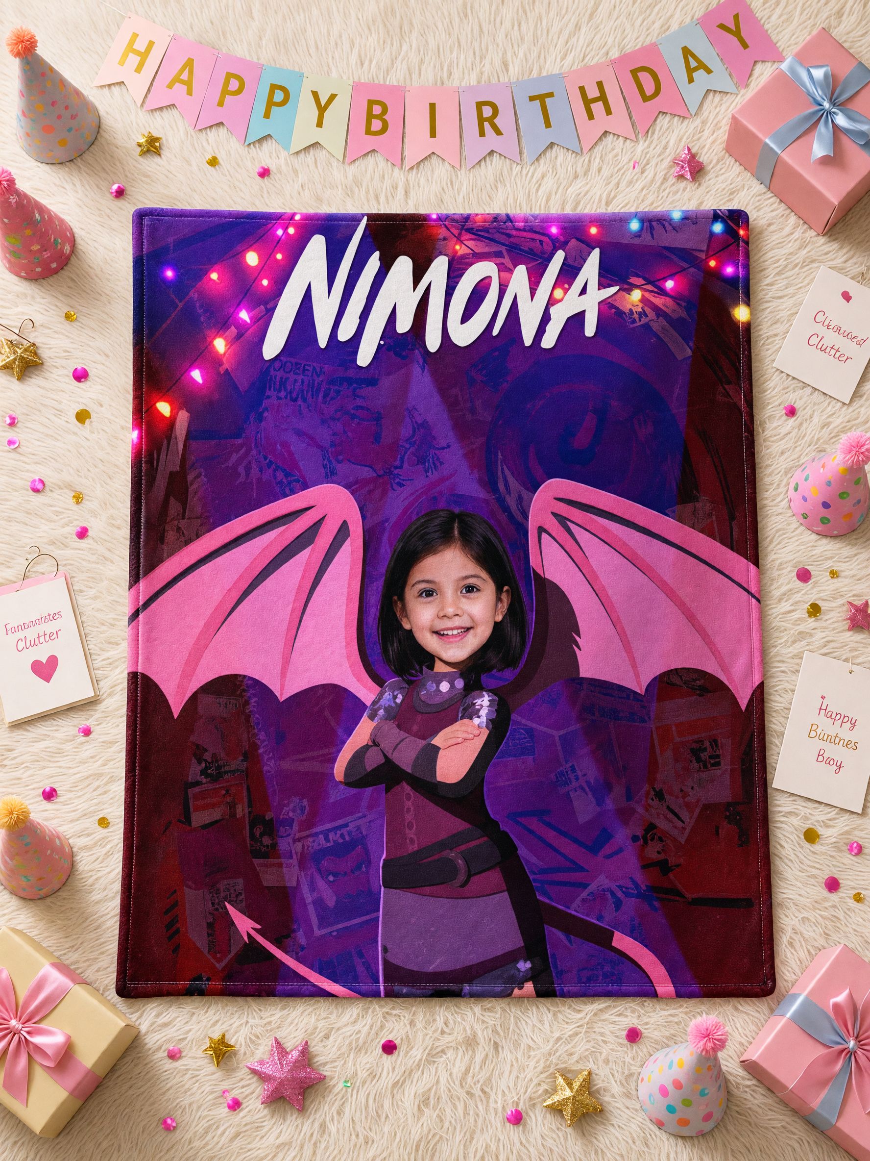Custom Face Photo Blanket Ultra Soft Flannel Throw Fleece Ideal Personalized Superhero Cartoon Gift for Bed Couch
