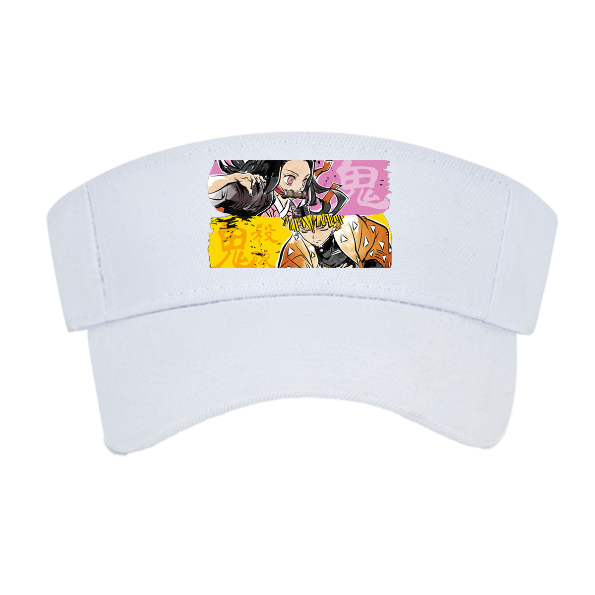 Demon Slayer: Tanjiro, Nezuko, Zenitsu, and Inosuke in Action -  Visor cap