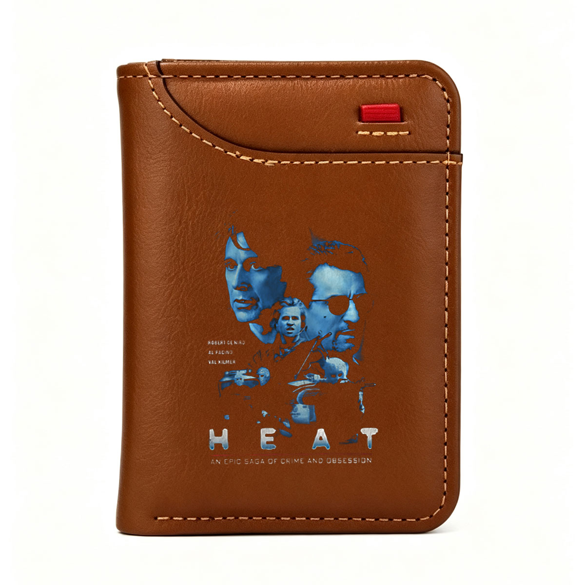 Heat: Robert De Niro, Al Pacino, Val Kilmer - Crime and Obsession Epic - Vertical Style Wallet