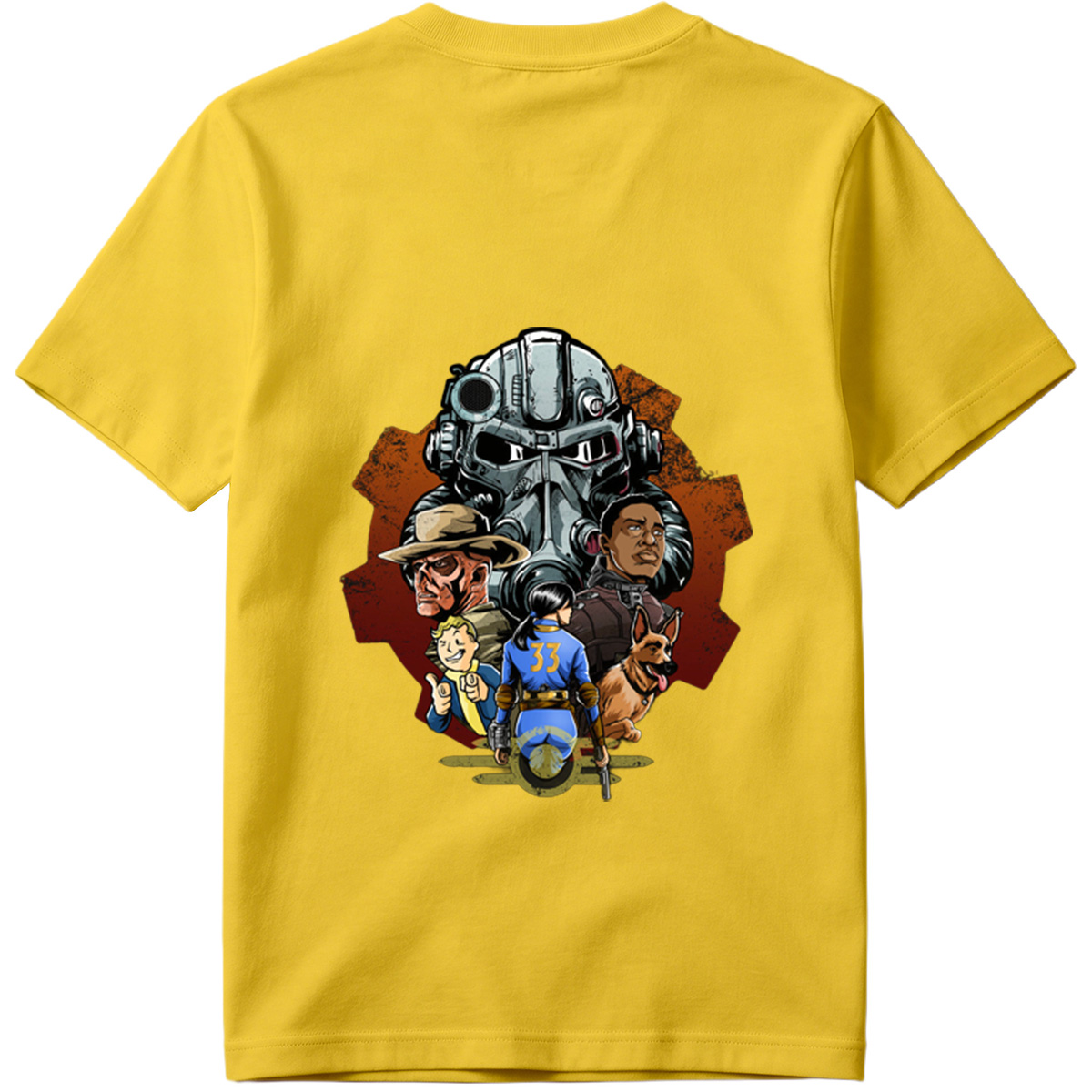 Fallout: Vault Boy, Vault Dweller, Dogmeat, and Brotherhood of Steel - Tee