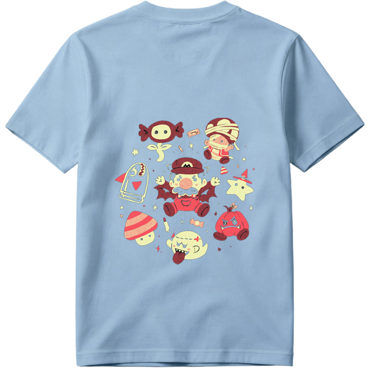 Super Mario Characters in Halloween Costumes - Tee