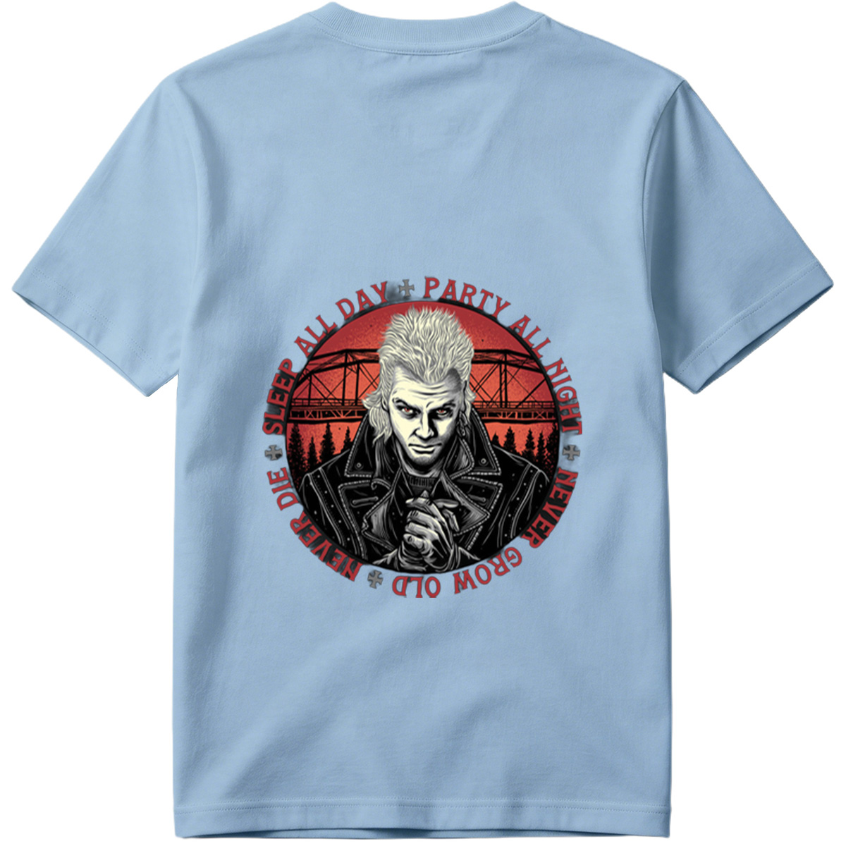 Johnny Silverhand: Sleep All Day, Party All Night, Never Grow Old, Never Die - Tee