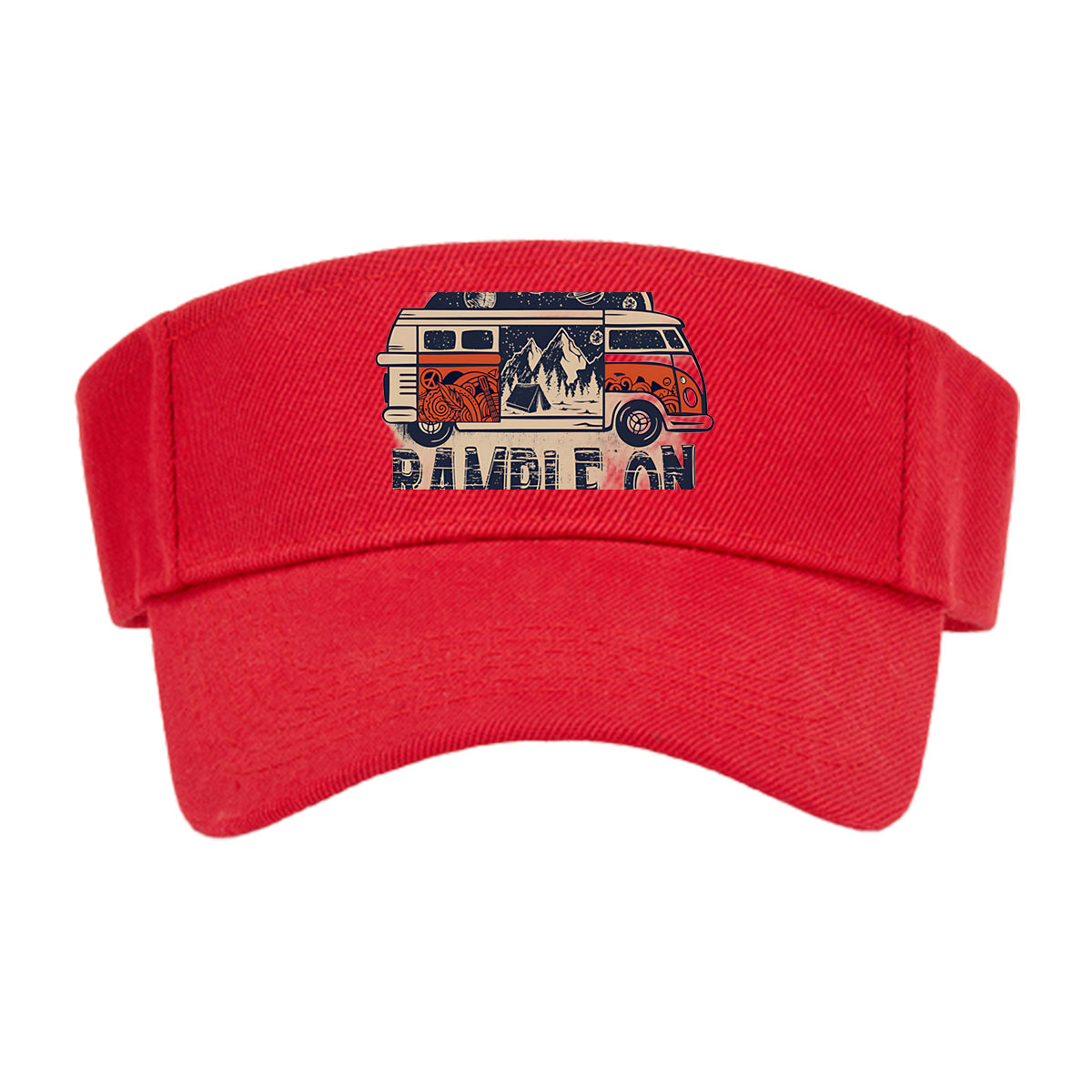 Ramble On: Van Adventure with Mountains, Stars, and Cosmic Vibes -  Visor cap