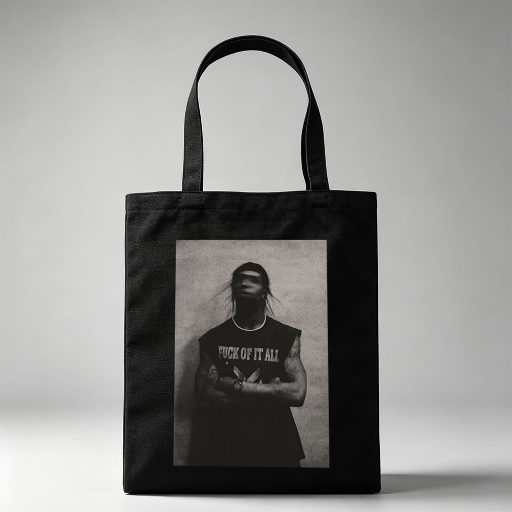 Drake in a Bold Statement: Black and White Portrait with 