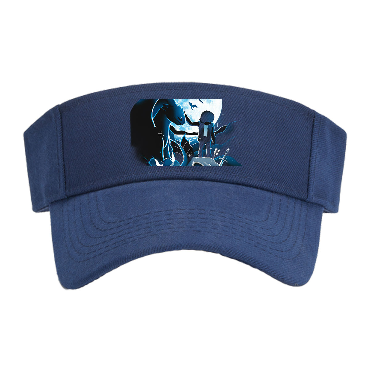Boy and Dragon Under Moonlight -  Visor cap
