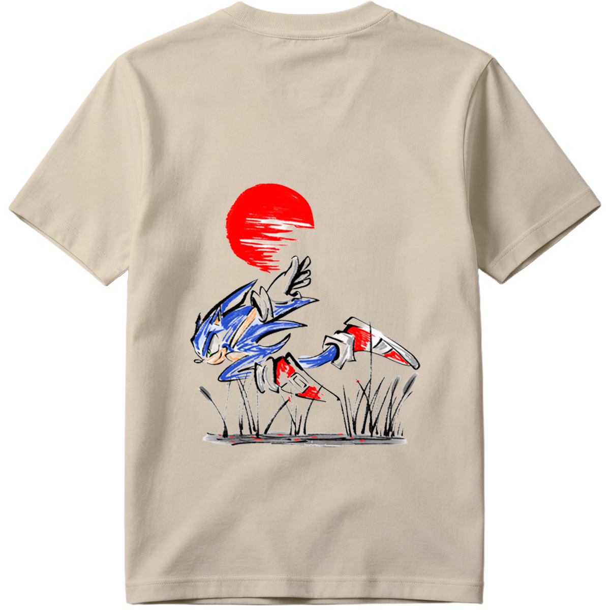 Sonic the Hedgehog Running at Sunset - Tee