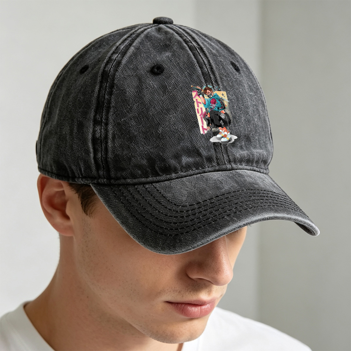 Street Fighter - Cammy - Washed Denim - Baseball Cap