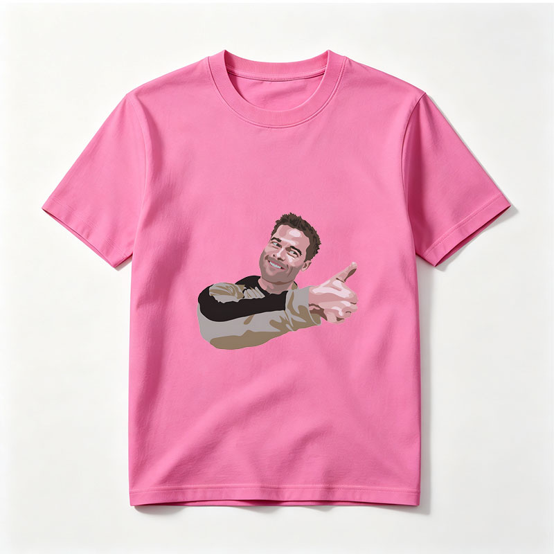 Ryan Reynolds pointing with a smile - Tee