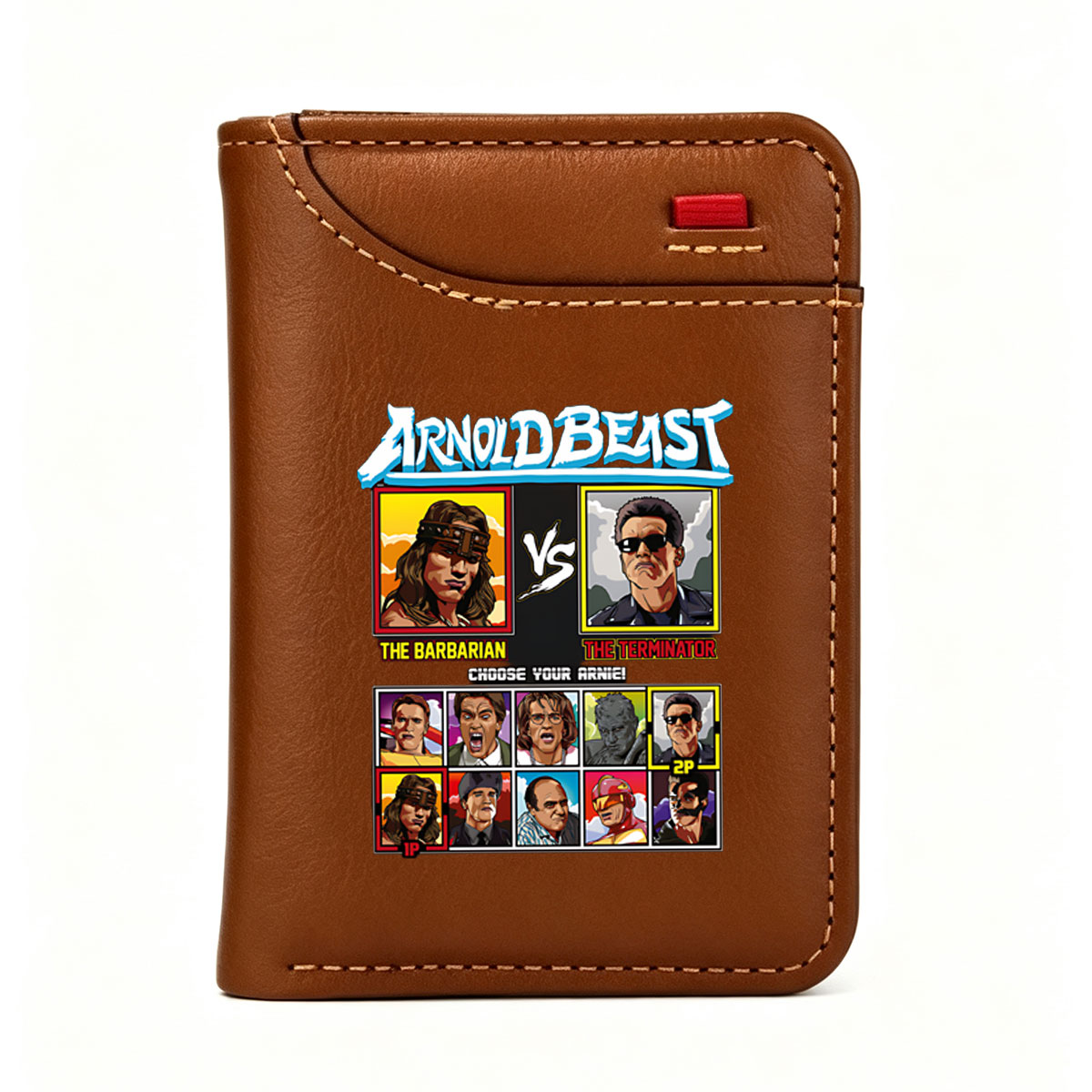 Arnold Beast: The Barbarian vs The Terminator - Choose Your Arnie! - Vertical Style Wallet