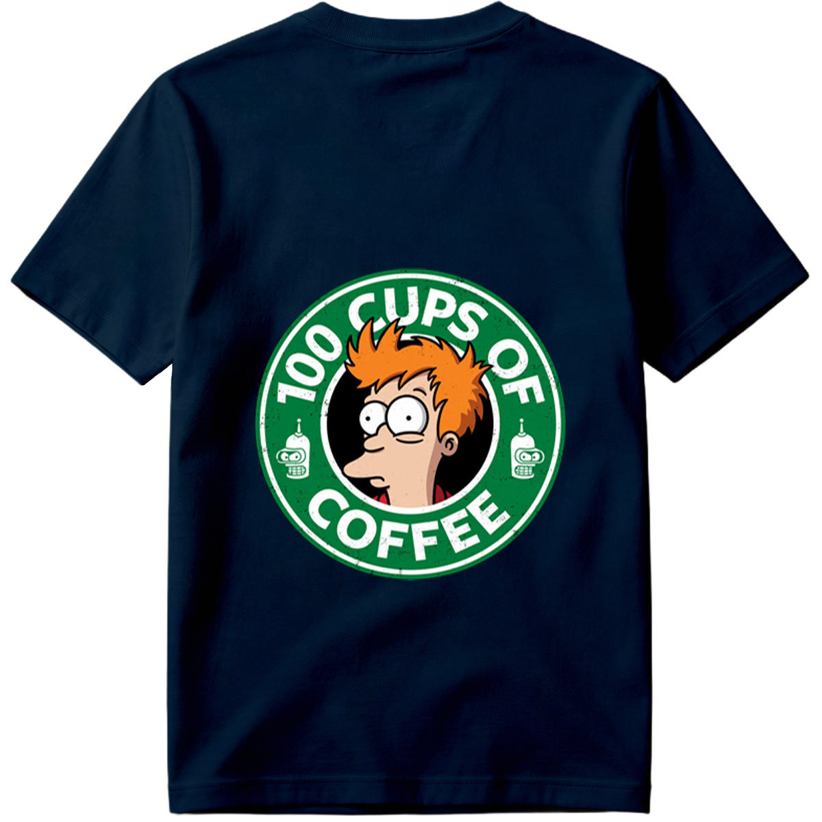 Futurama: Fry and Bender - 100 Cups of Coffee - Tee