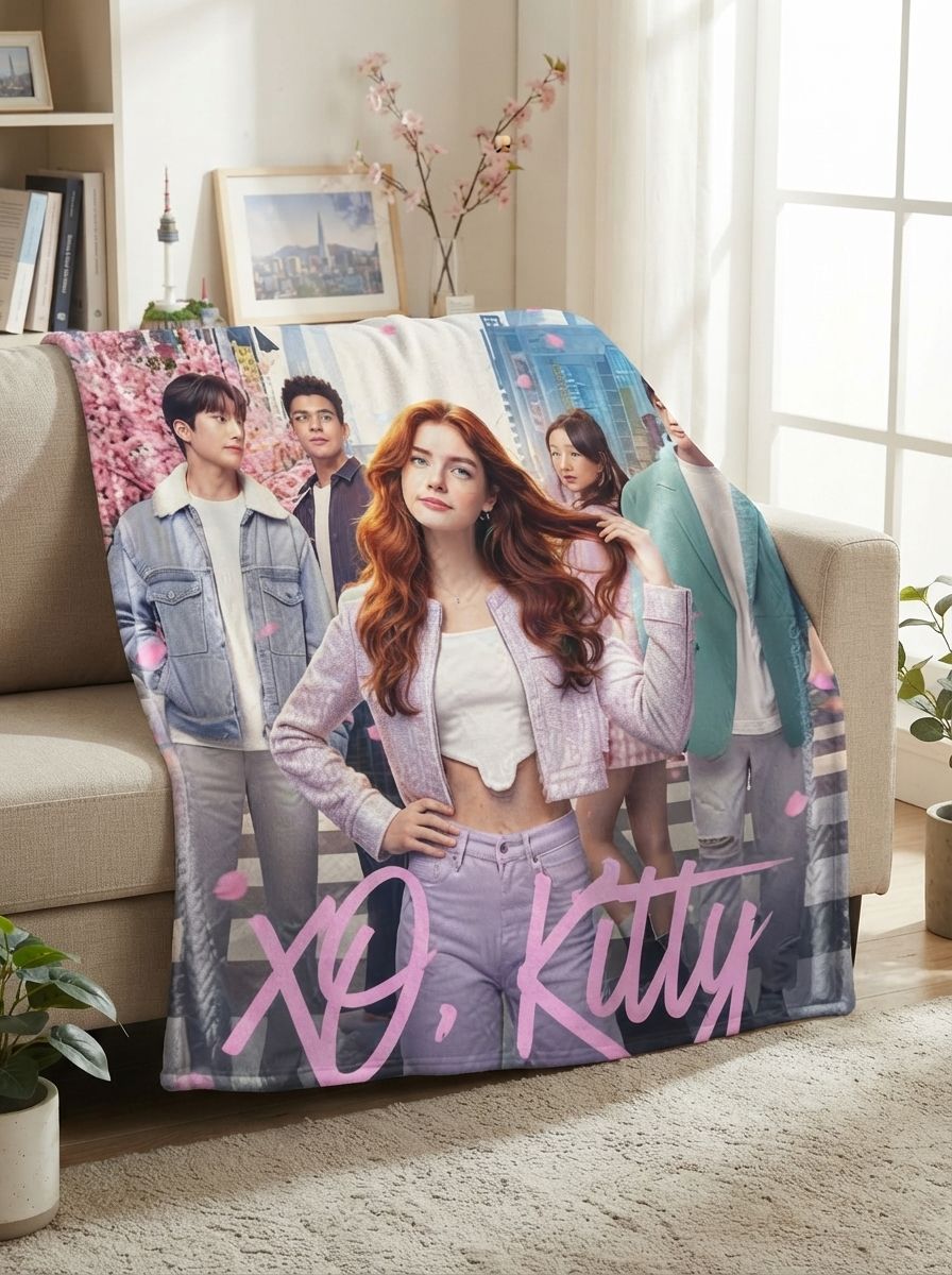 Custom Photo Portrait Flannel Fleece Blanket, Ultra Soft Personalized Picture Throw Blanket for Couch Bed and Sofa