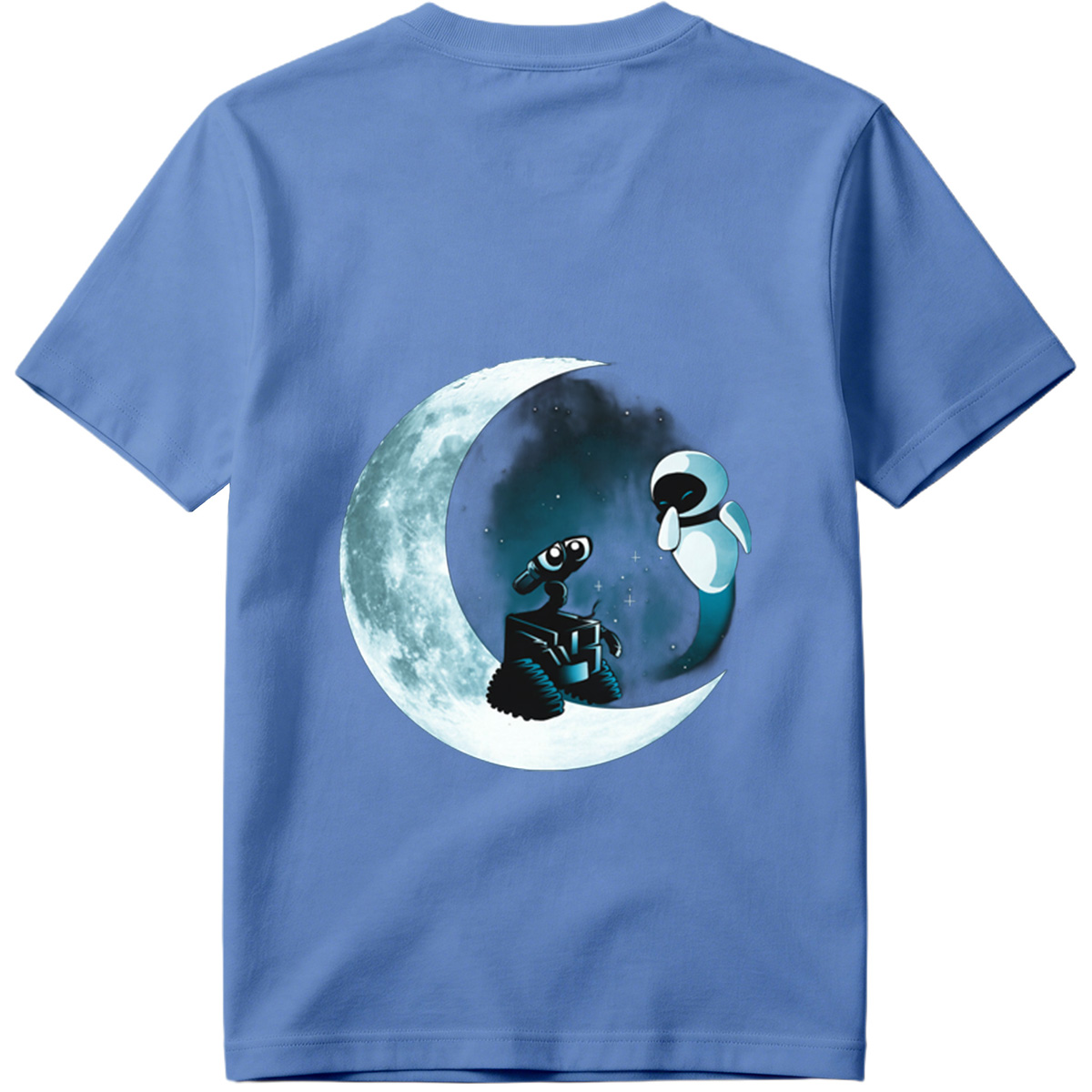 WALL-E and EVE on the Moon - Tee