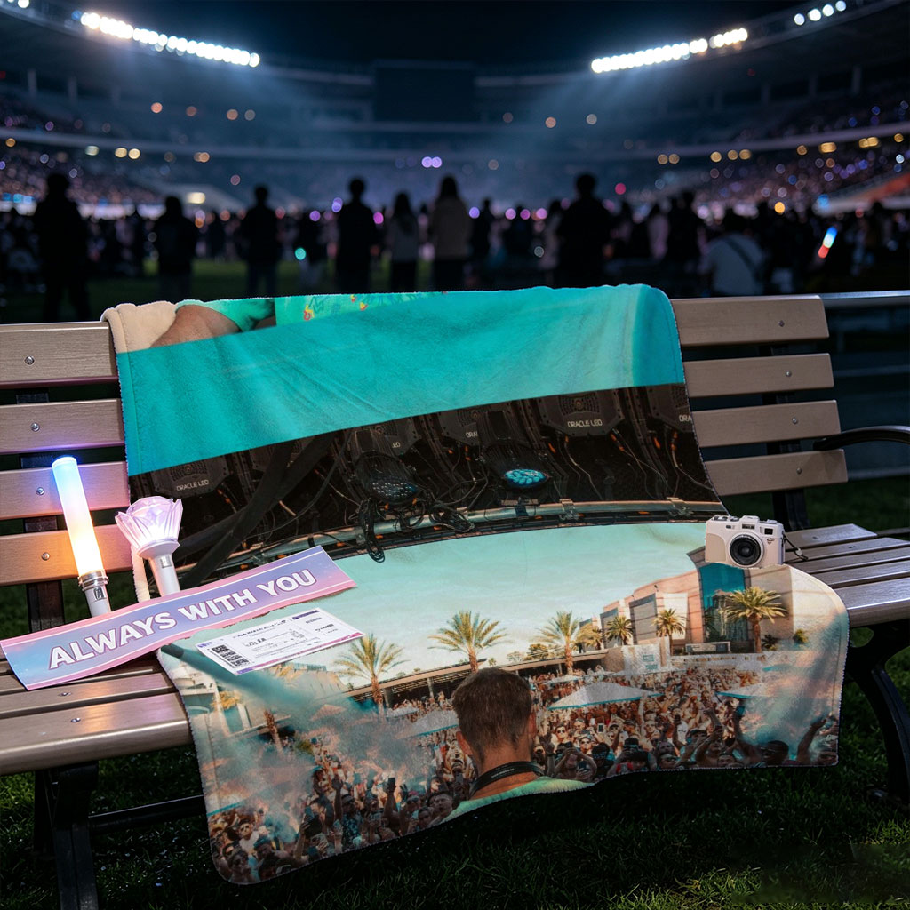 Dimitri Vegas & Like Mike Live Performance at Festival with Crowd and DJ Setup - Blankets