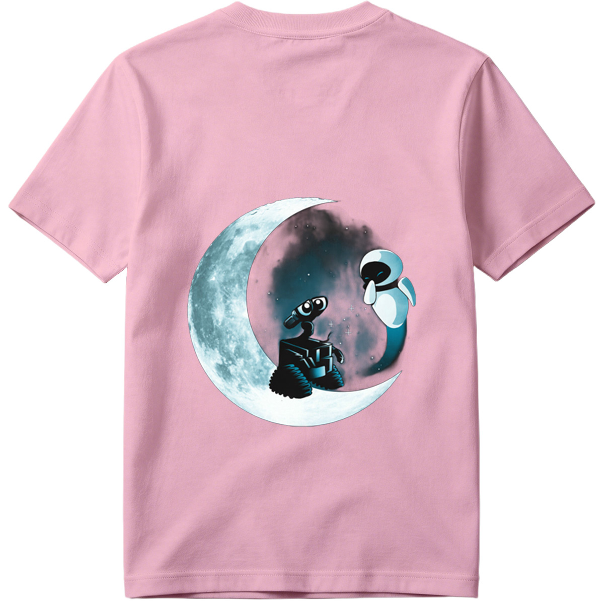WALL-E and EVE on the Moon - Tee