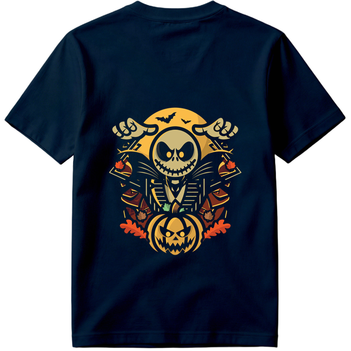 Jack Skellington and Pumpkin King Halloween Design - Tee