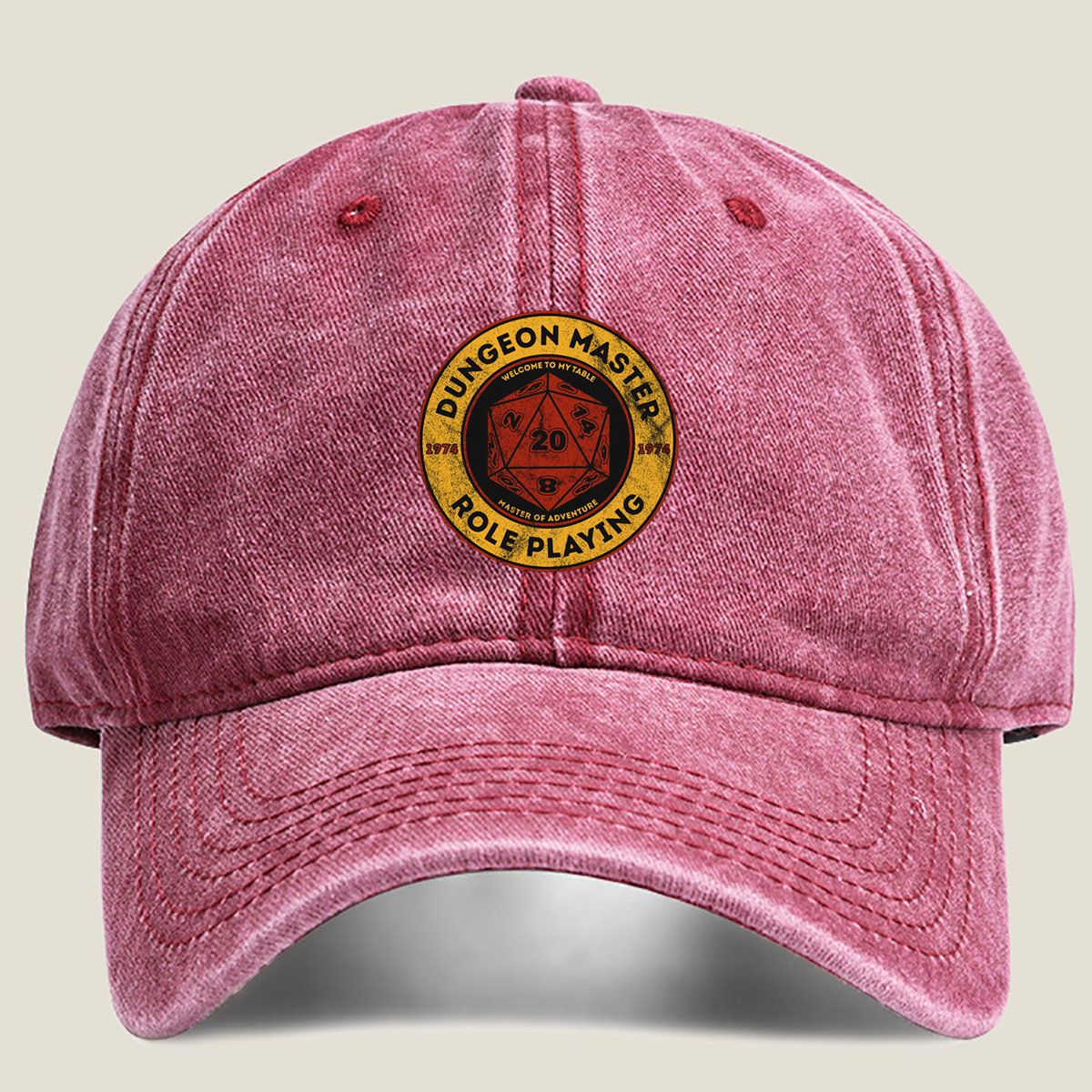 Dungeon Master Role Playing: Welcome to My Table - Washed Denim - Baseball Cap