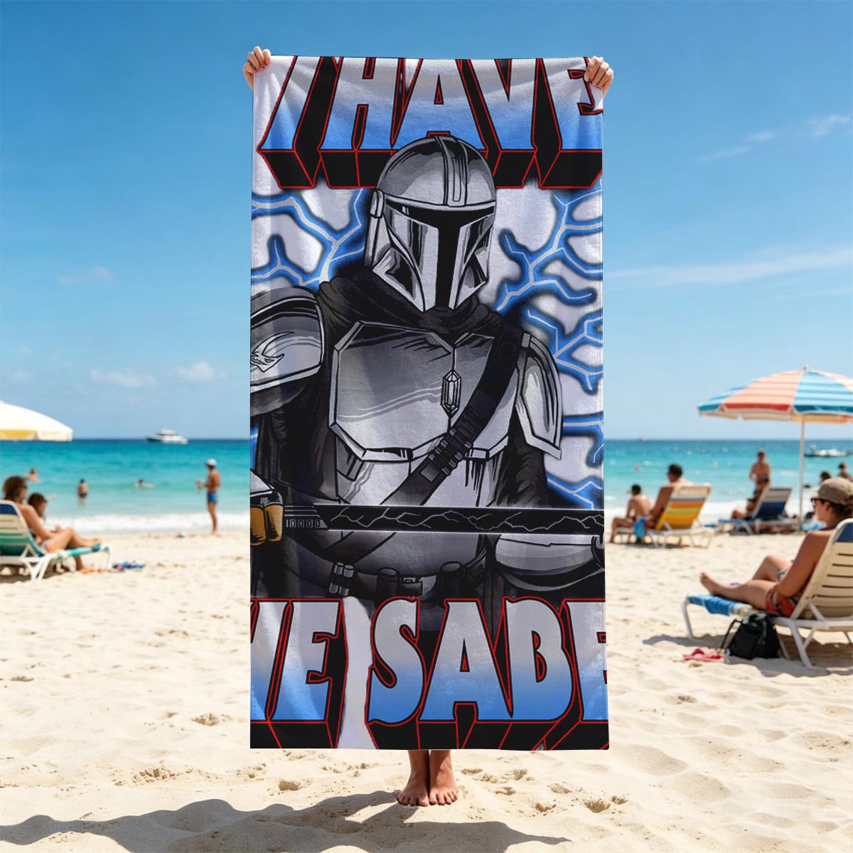 The Mandalorian I Have The Saber - Beach towels