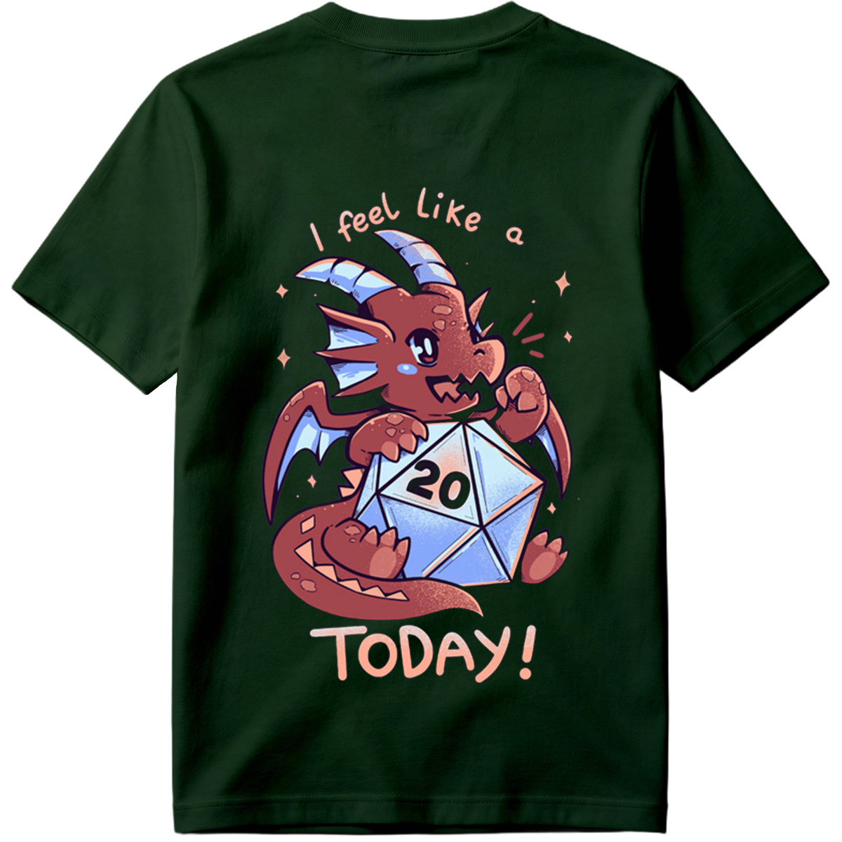 Dragon with D20 Dice - 