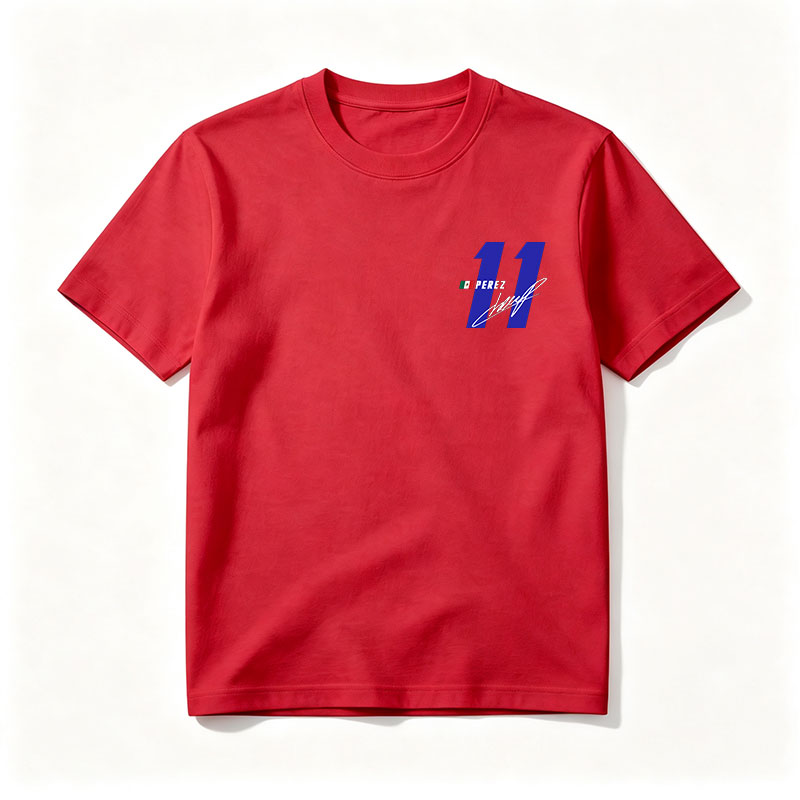 Sergio Perez 11 Mexican F1 Driver Signature - Tee