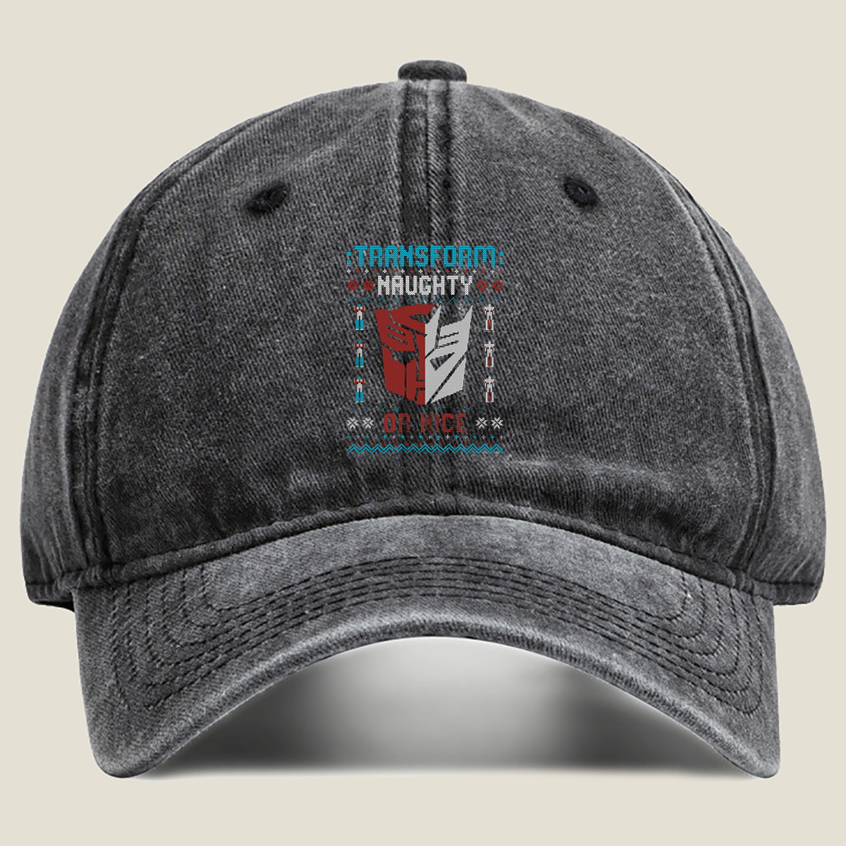 Transformers: Naughty or Nice - Washed Denim - Baseball Cap