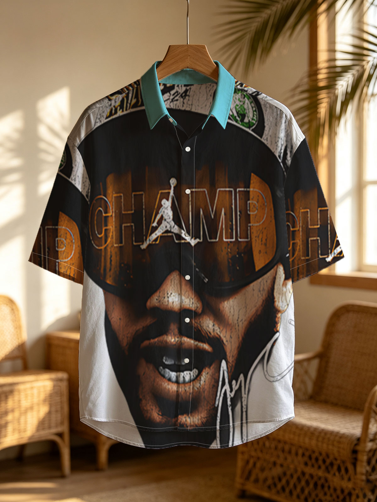 Jay-Z in Champions Cap and Jordan Sunglasses -  Shirt