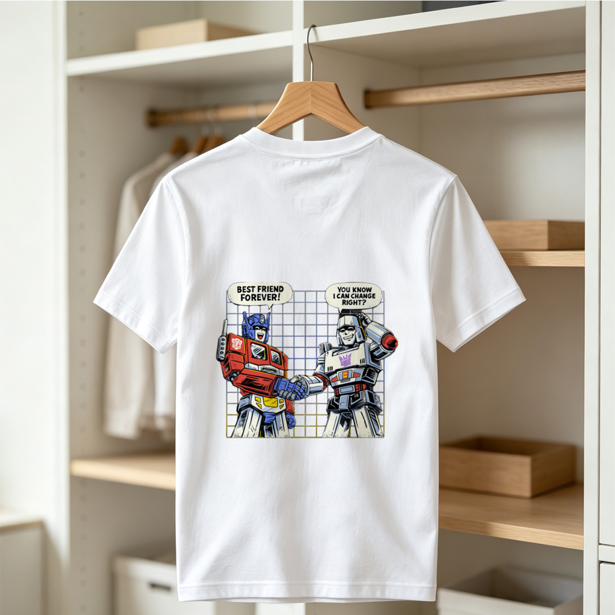 Transformers: Optimus Prime and Megatron Best Friends Forever - Tee