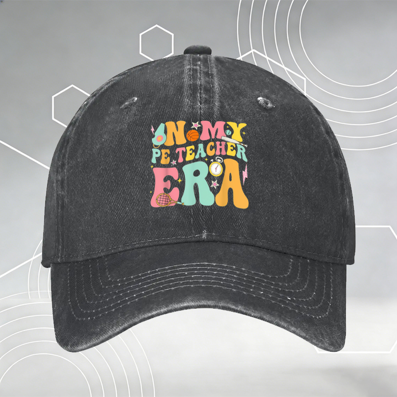 New Baseball Cap with Fish and Fishing Rod Print 