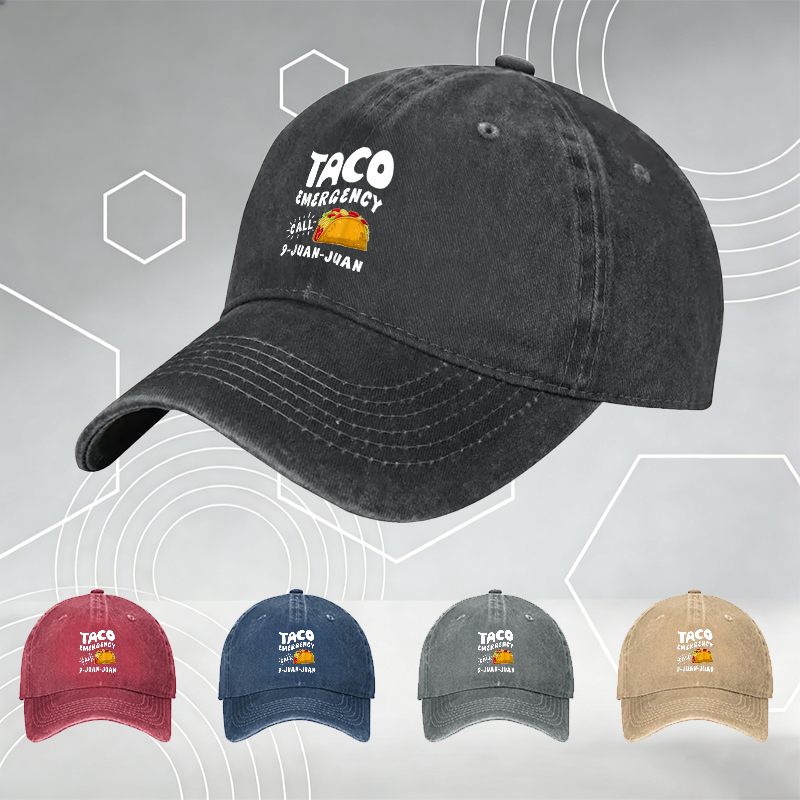 New Baseball Cap with Coffee and Crochet Print 